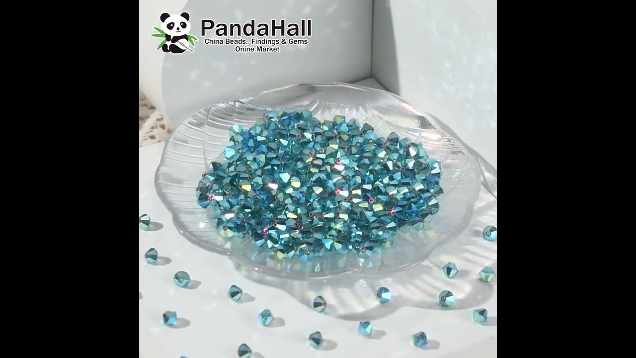 Preciosa&reg; Crystal Beads, Czech Crystal, Bicone , 60100 20000 Indicolite AB#jewelry