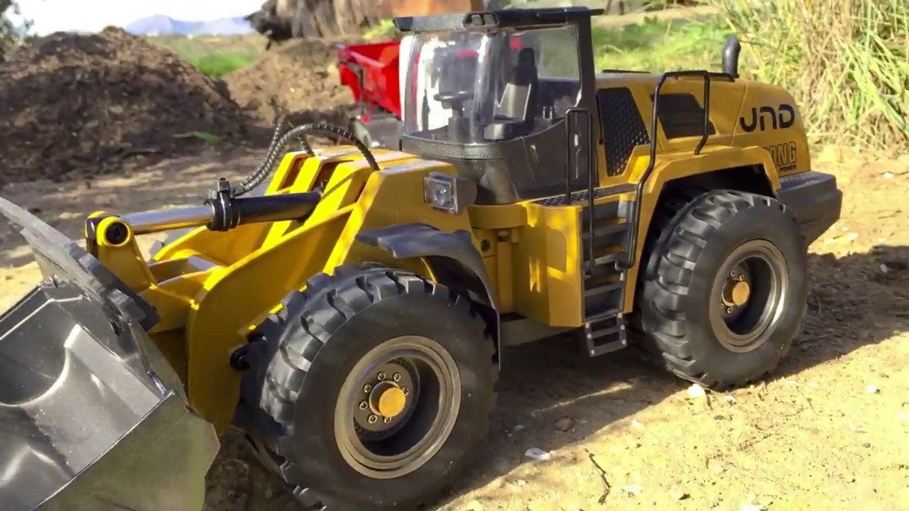 🚧RC LOADER HUINA 1583 V2🚧HEAVY RC CONSTRUCTION🦺AMAZING RC TRUCK ACTION🦺2020🦺SPAIN