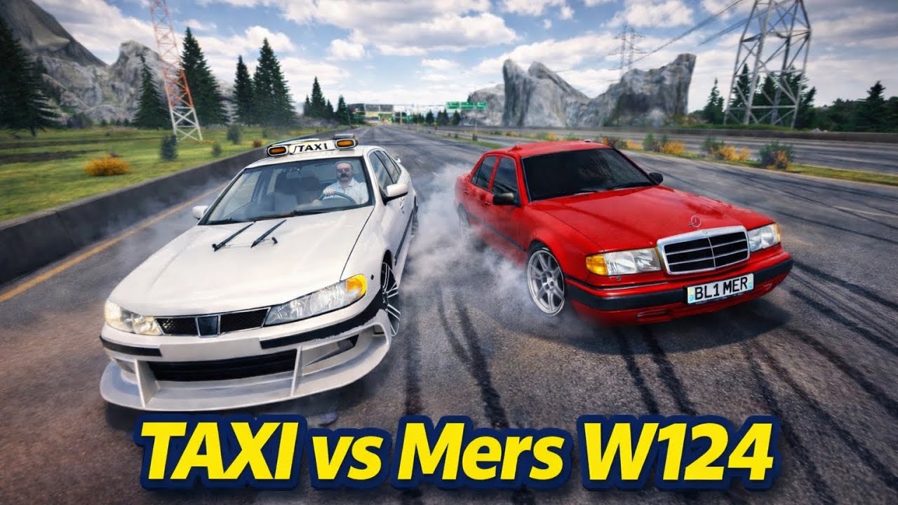 Taxi vs mers w124 kim yutadi shayx vs denzecpm