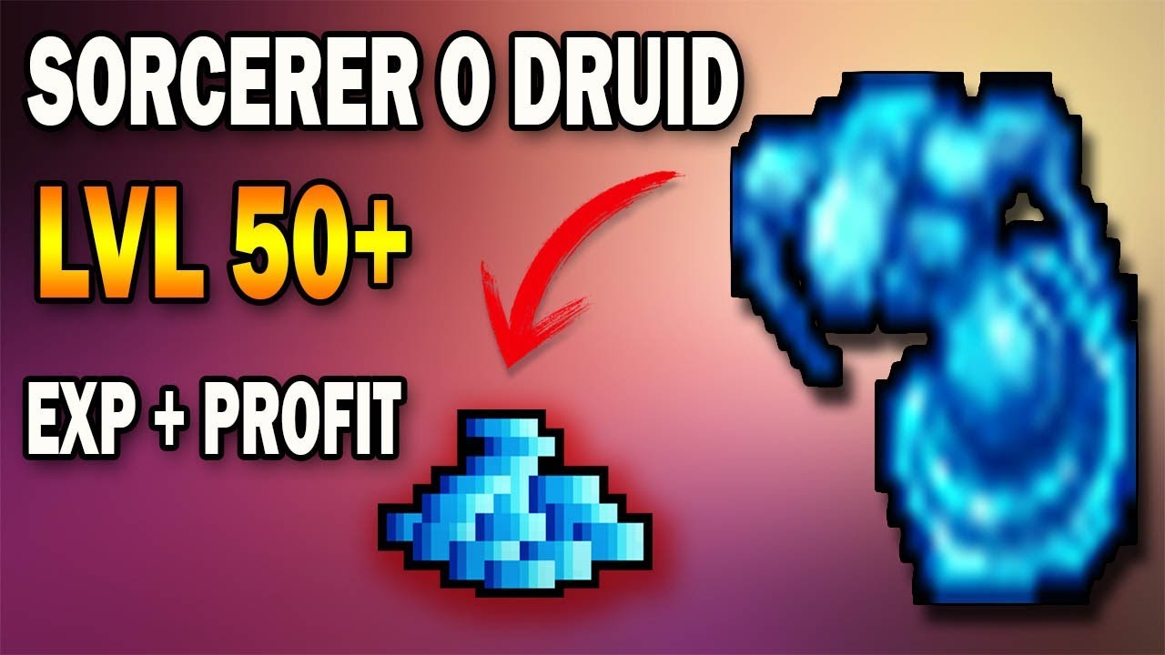MAGOS LVL 50+ | EXP + DINERO | WATER ELEMENTAL - Tibia