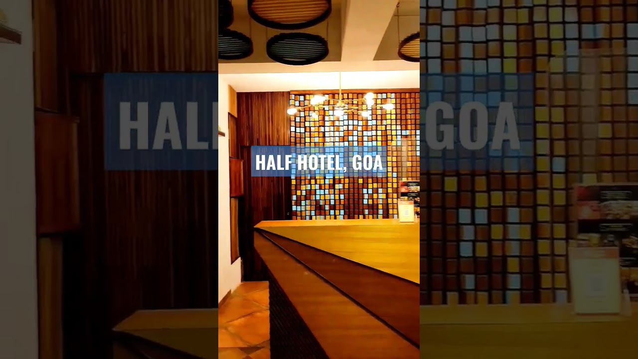 HALF HOTEL, GOA 🏖|Hotels Near Calangute Beach|Goa Hotels💙|#shorts#viralshort#goa #calangutebeach
