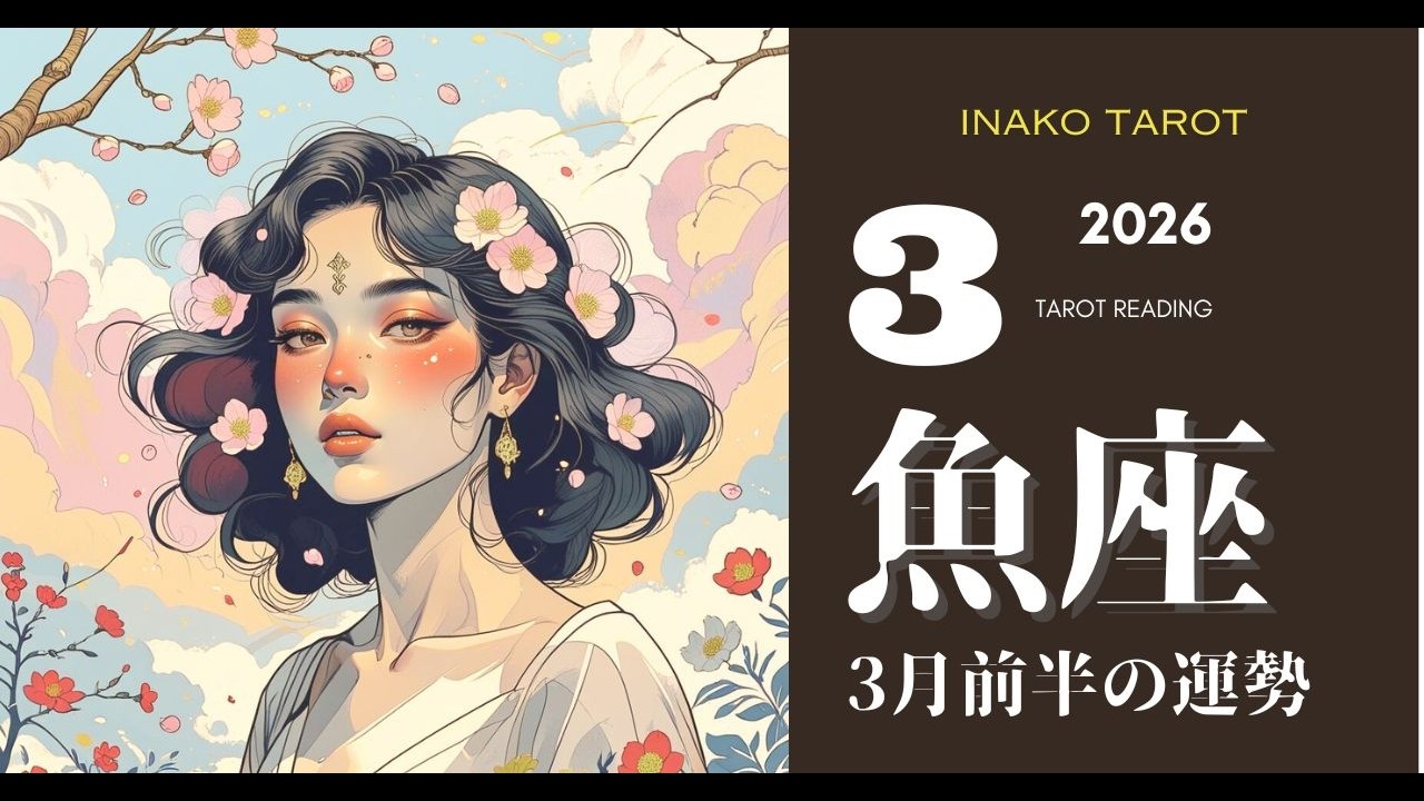 【魚座】　3月前半の運勢｜もう迷わない！自分を愛するほど、運命が劇的に好転する3月【タロットリーディング♓️✨】