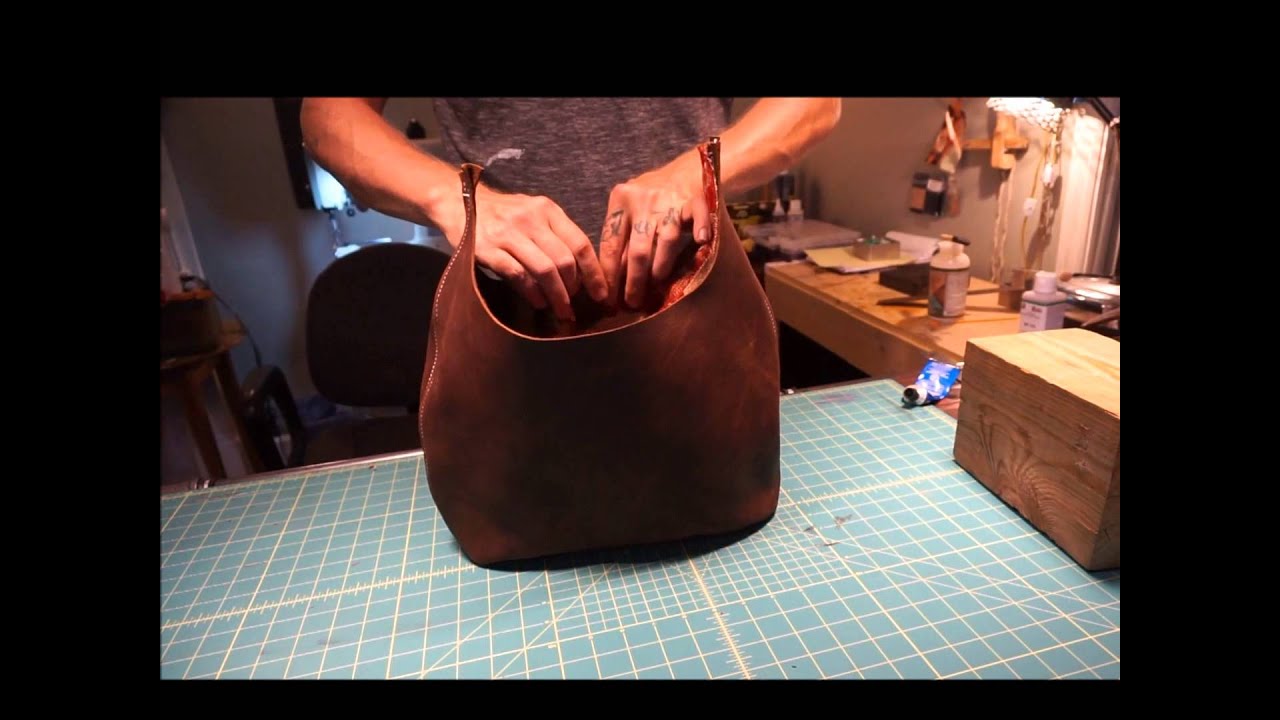 How I Make My Custom Top Grain Leather Bags