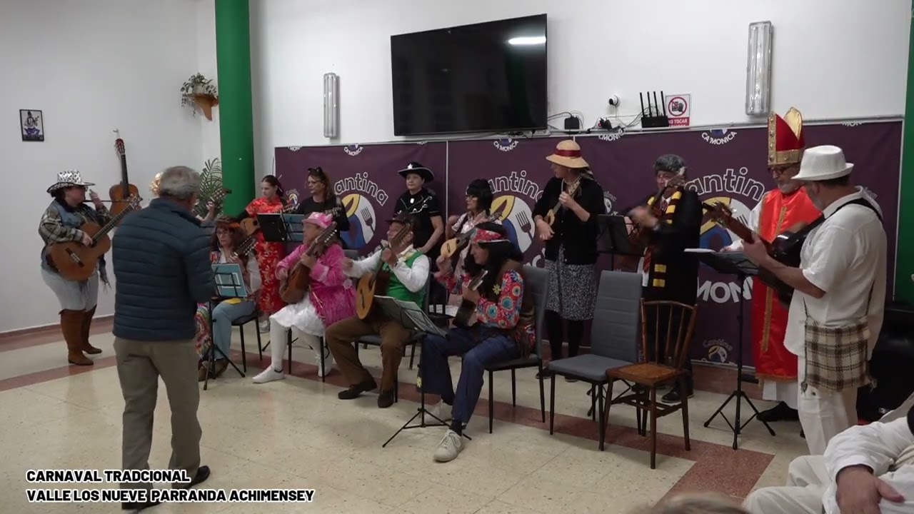 BAILE DE CARNAVAL TRADICIONAL VALLE DE LOS NUEVE PARRANDA ACHIMENSEY