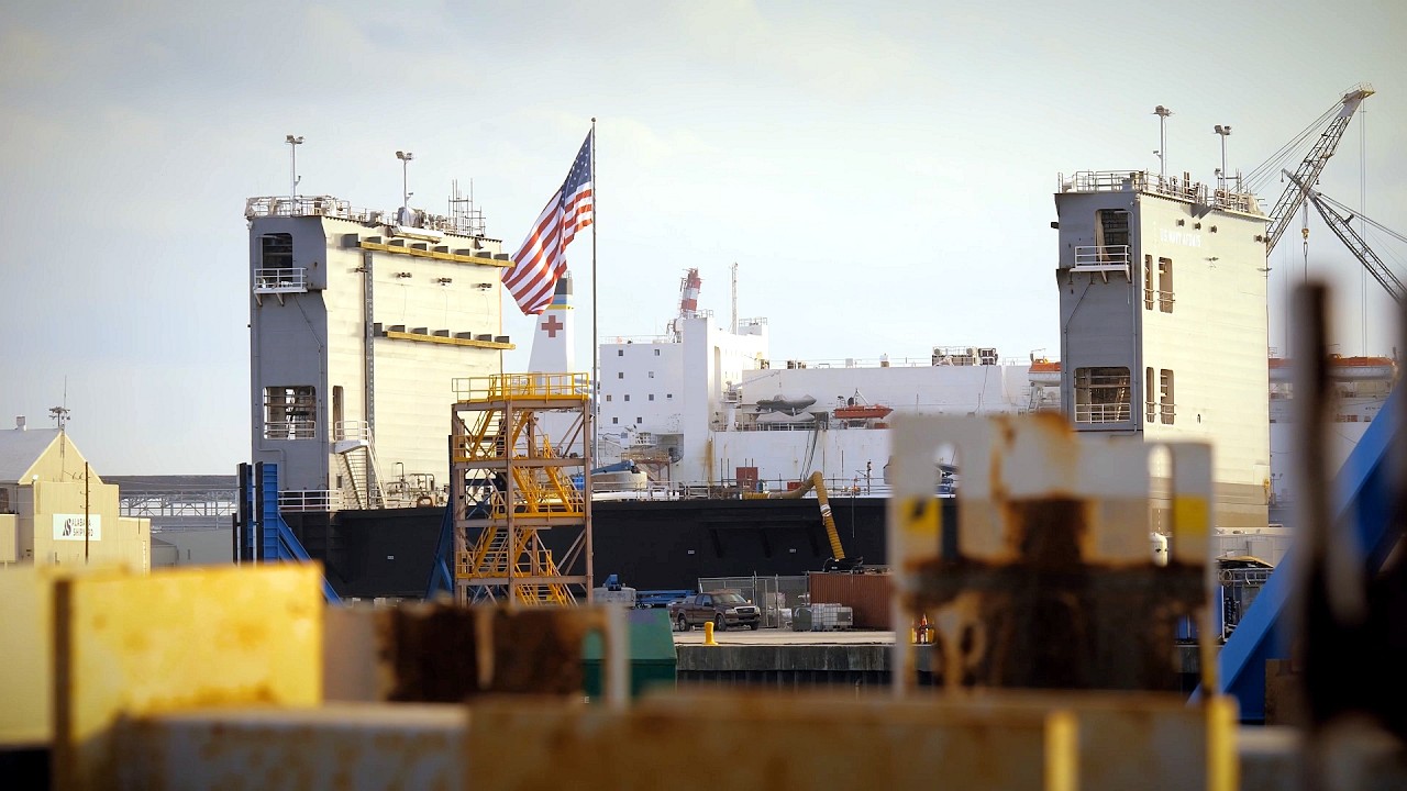 Building U.S. Navy Ships At Austal USA Shipyard