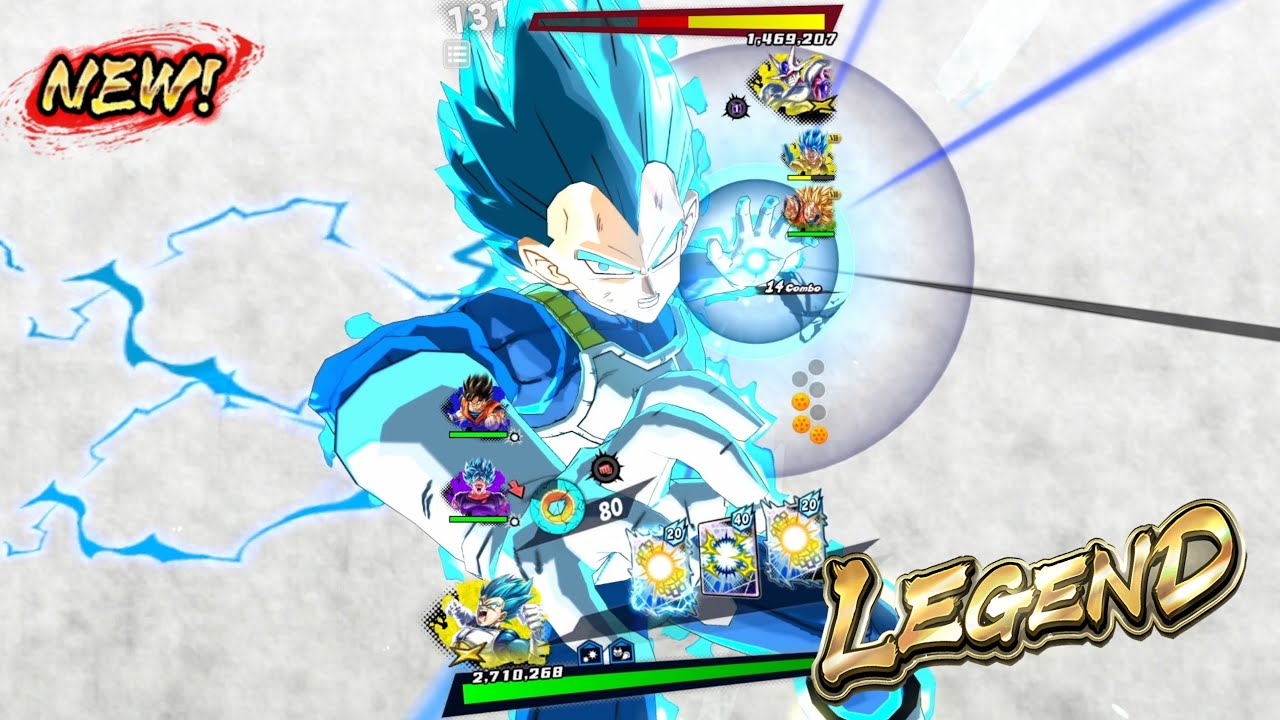 NEW LEGEND Blue Vegeta All the Unseen Animations!!-Dragon Ball Legends