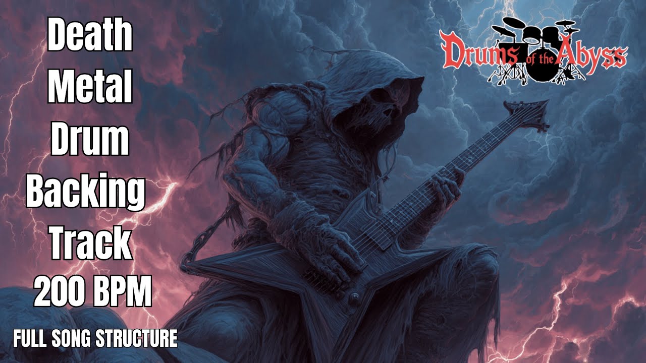 200 BPM Death Metal Drum Track – Relentless Blast Beat Fury