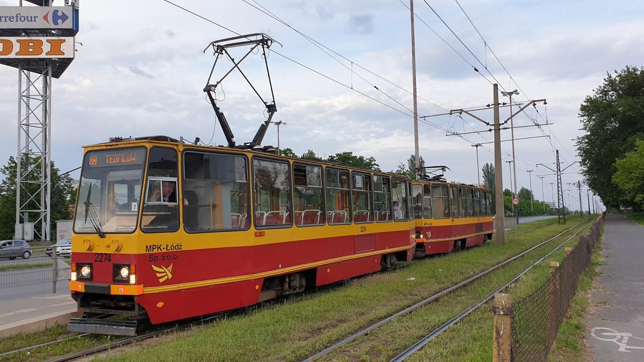 Konstal 805Na #2274+2277. MPK Łódź, linia 8A