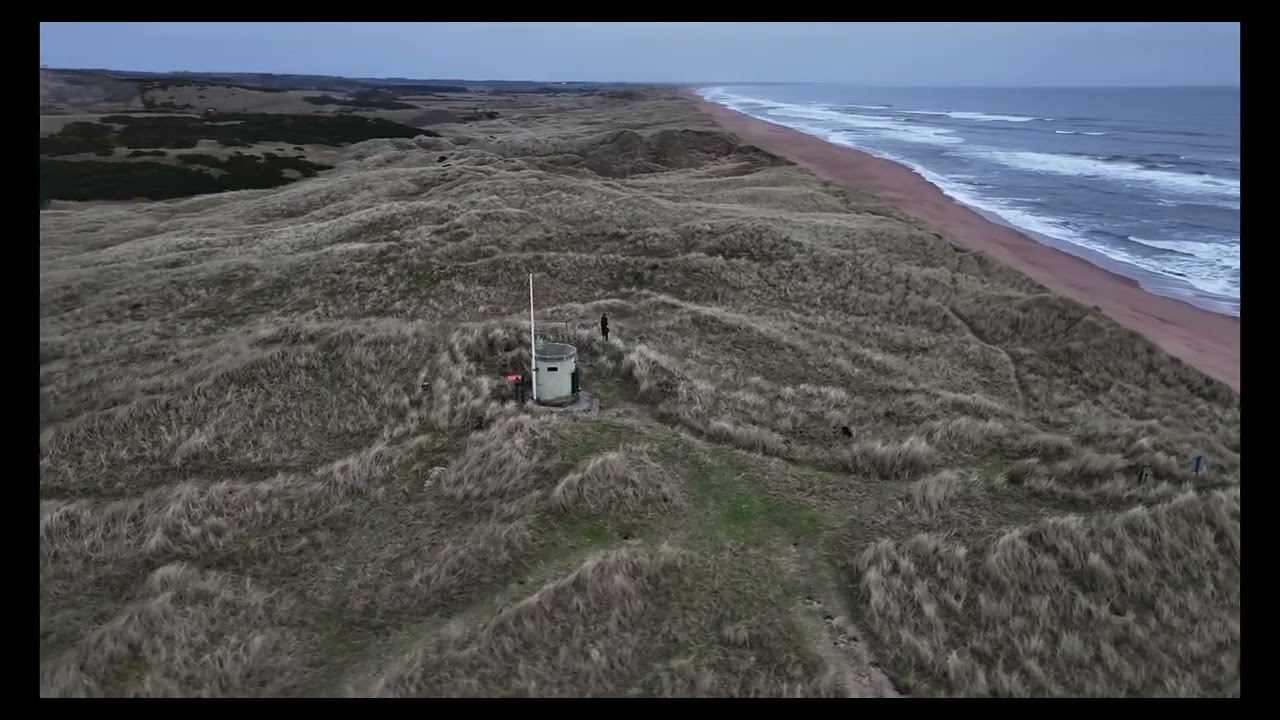 Balmedie dunes from above