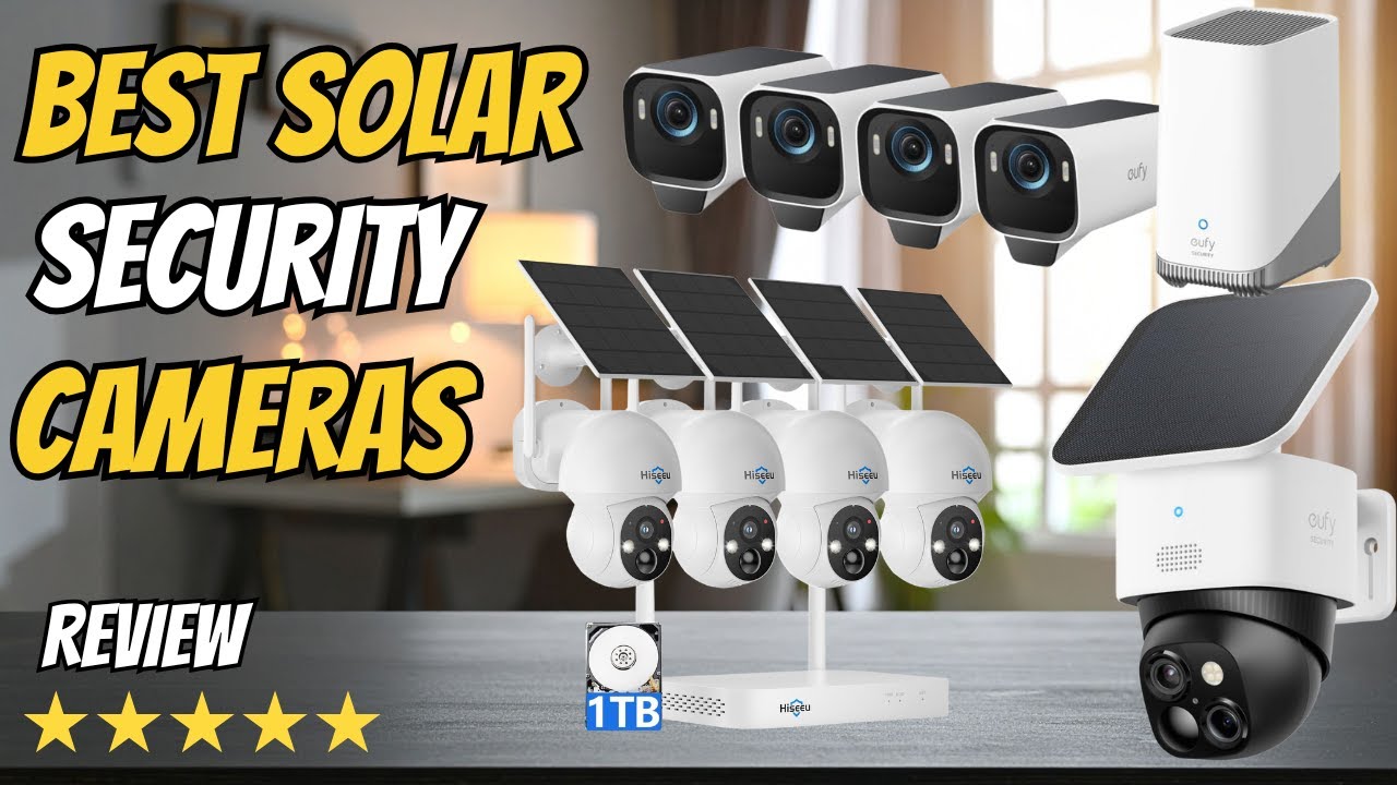 Top 5 Best Solar Security Cameras 2026 | Outdoor Wireless Security Cameras with 360° View