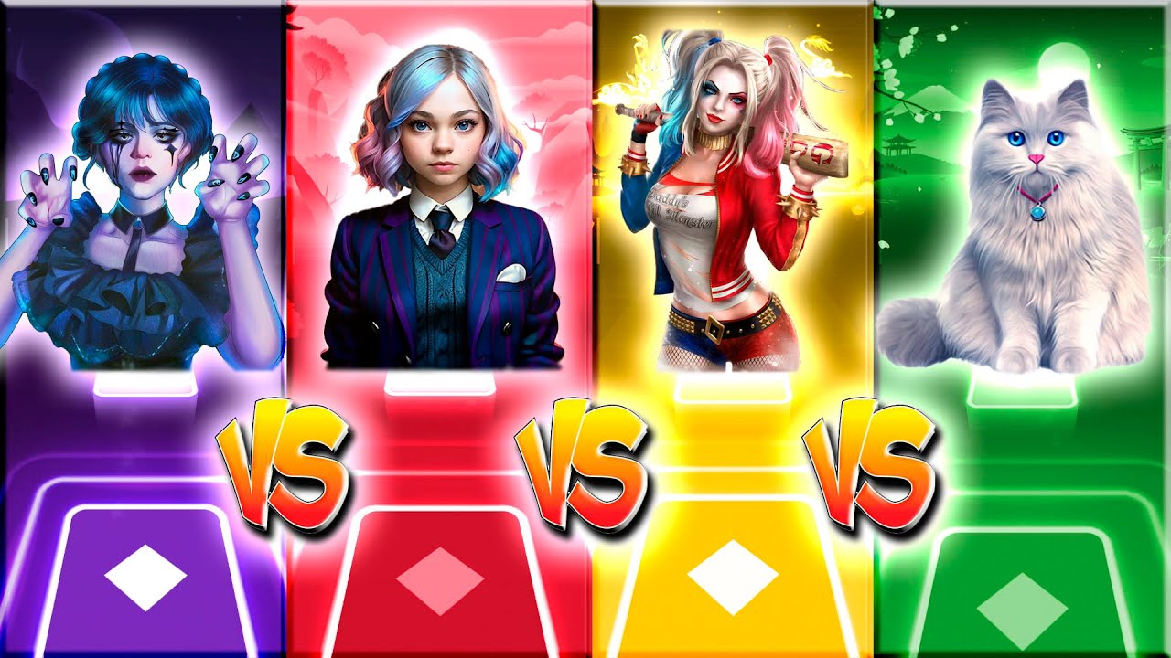 WEDNESDAY BLOODY MARY 🆚 ENID SINCLAIR FLOWERS 🆚 HARLEY QUIEN MEXICAN 🆚 CAT MICHAEL CALM DOWN | TILES
