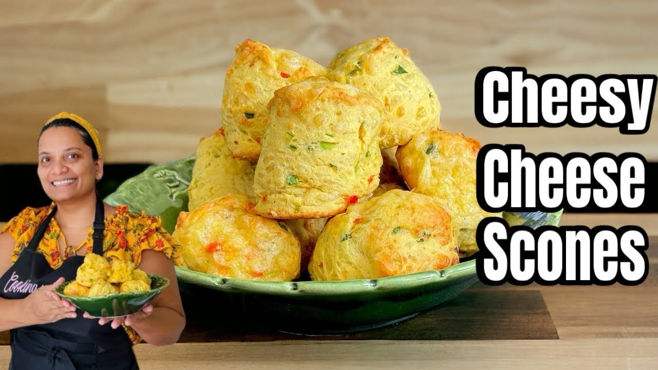 Вкусный сырный скон, насыщенный и ароматный #viralvideo #guyaneserecipe #cheesescone #guyanese