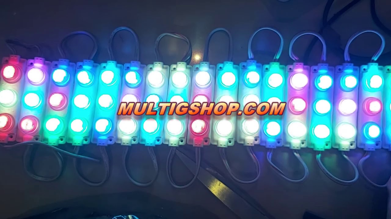 Lampu LED Modul 3 Mata RGB