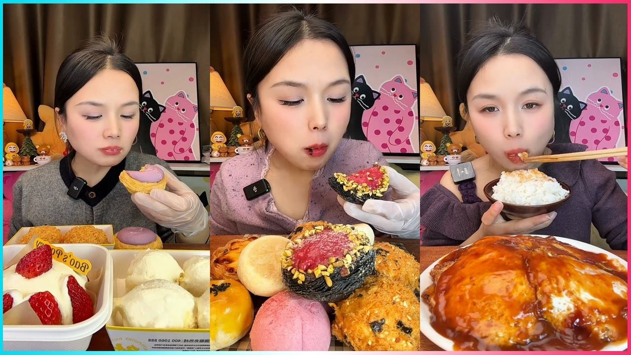 ASMR เสียงกินกรุบกรอบ 먹방 サクサク Crunchy Eating Sounds (No Talking) 🔥 #vlog11