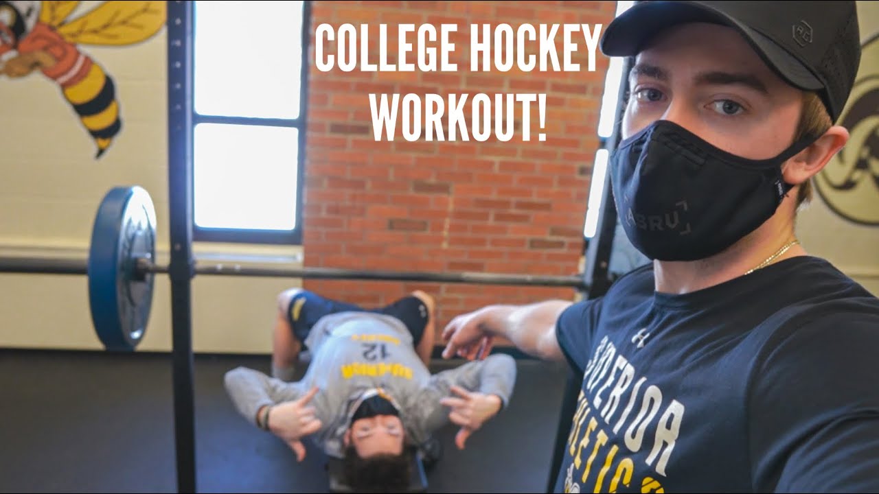 In-season Hockey Workout! (College Vlogs)