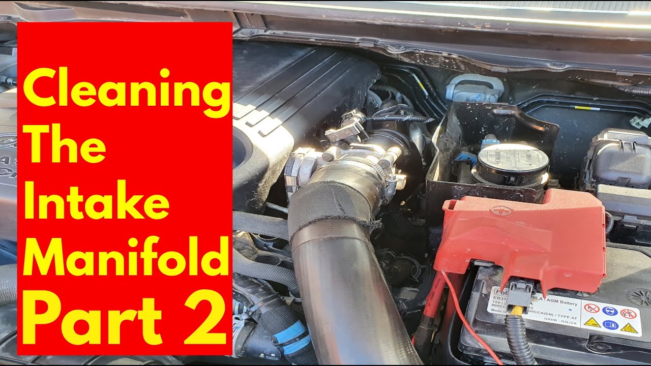 Part 2 How to clean the intake manifold on a Ford Ranger, Mazda BT 50 , Ford Ranger Raptor,  Everest