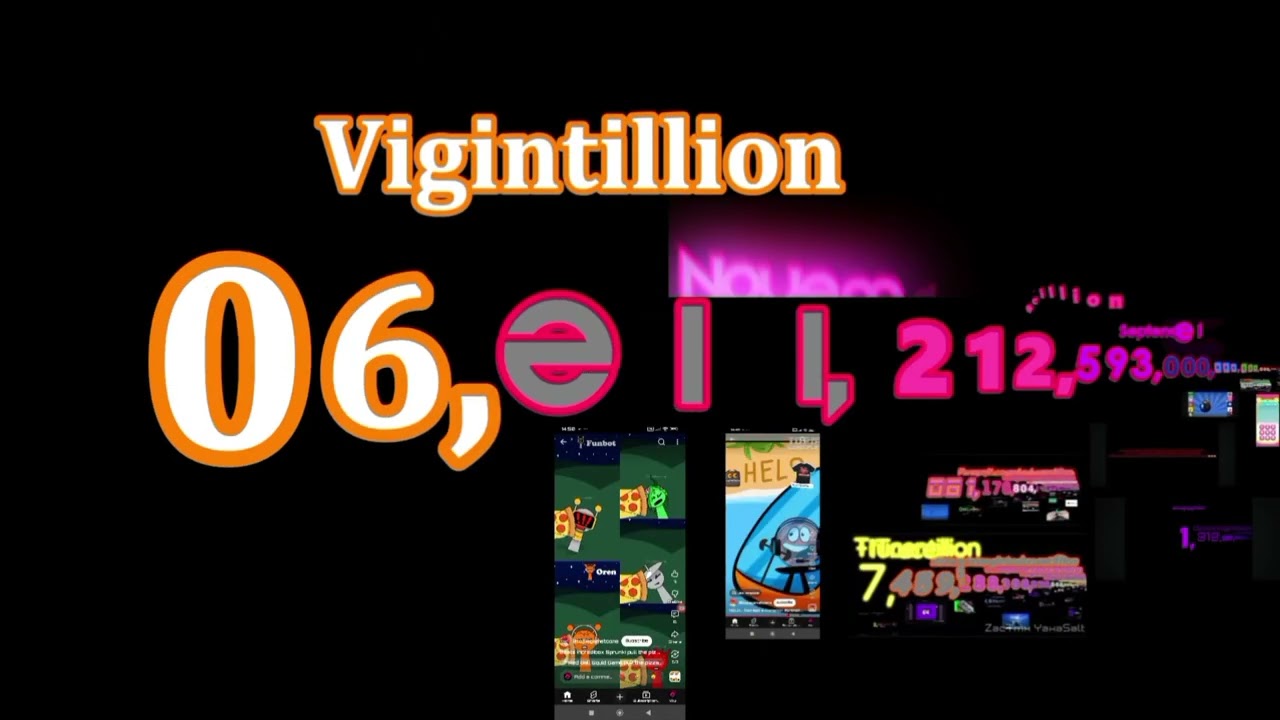 0 to Unvigintillion With Sounds