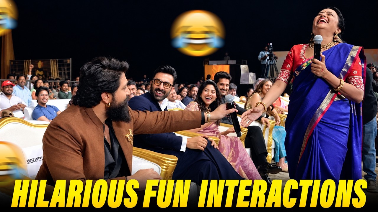 Suma&rsquo;s Hilarious Fun Interaction with Yash, Sai Pallavi & Ranbir Kapoor 😂🔥 | Ramayana Event