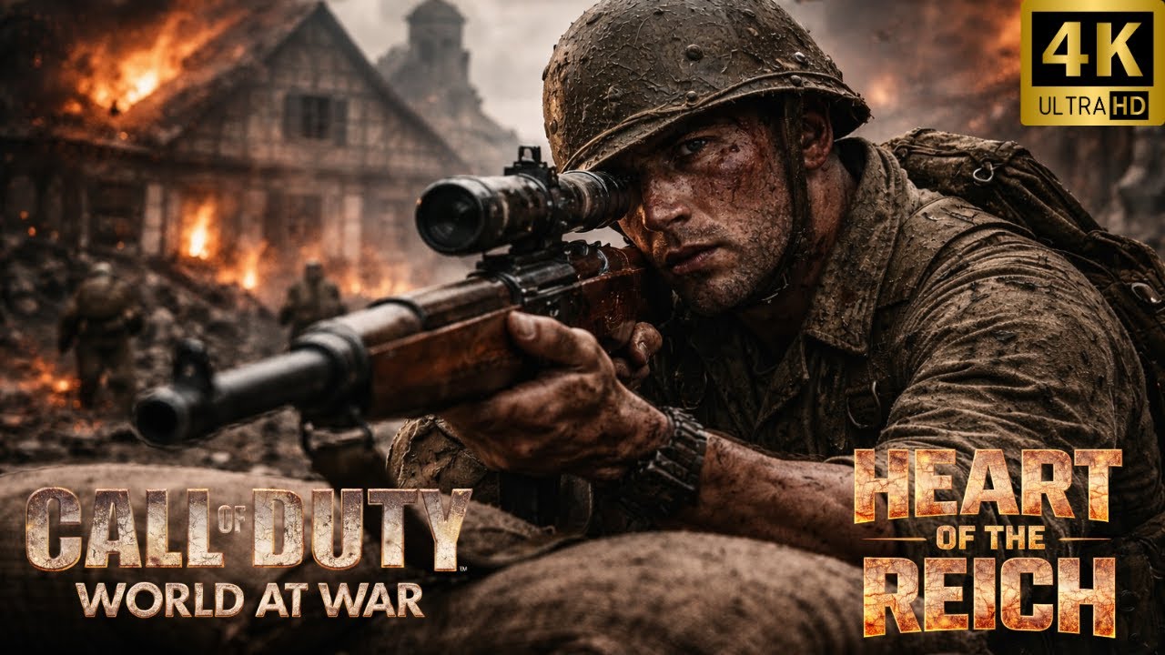 Call of Duty: World at War Heart of the Reich (4K Cinematic Gameplay | No Commentary)