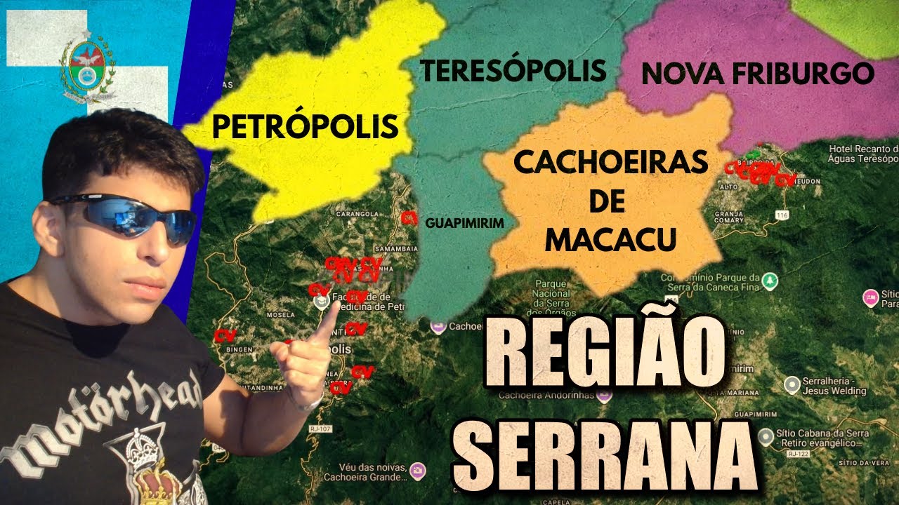 MAPA DAS FAC&Ccedil;&Otilde;ES NA REGI&Atilde;O SERRANA DO RIO DE JANEIRO | Favelas no RJ