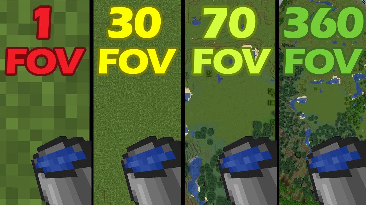 water bucket MLG with 1, 30, 70, 110, 360 FOV