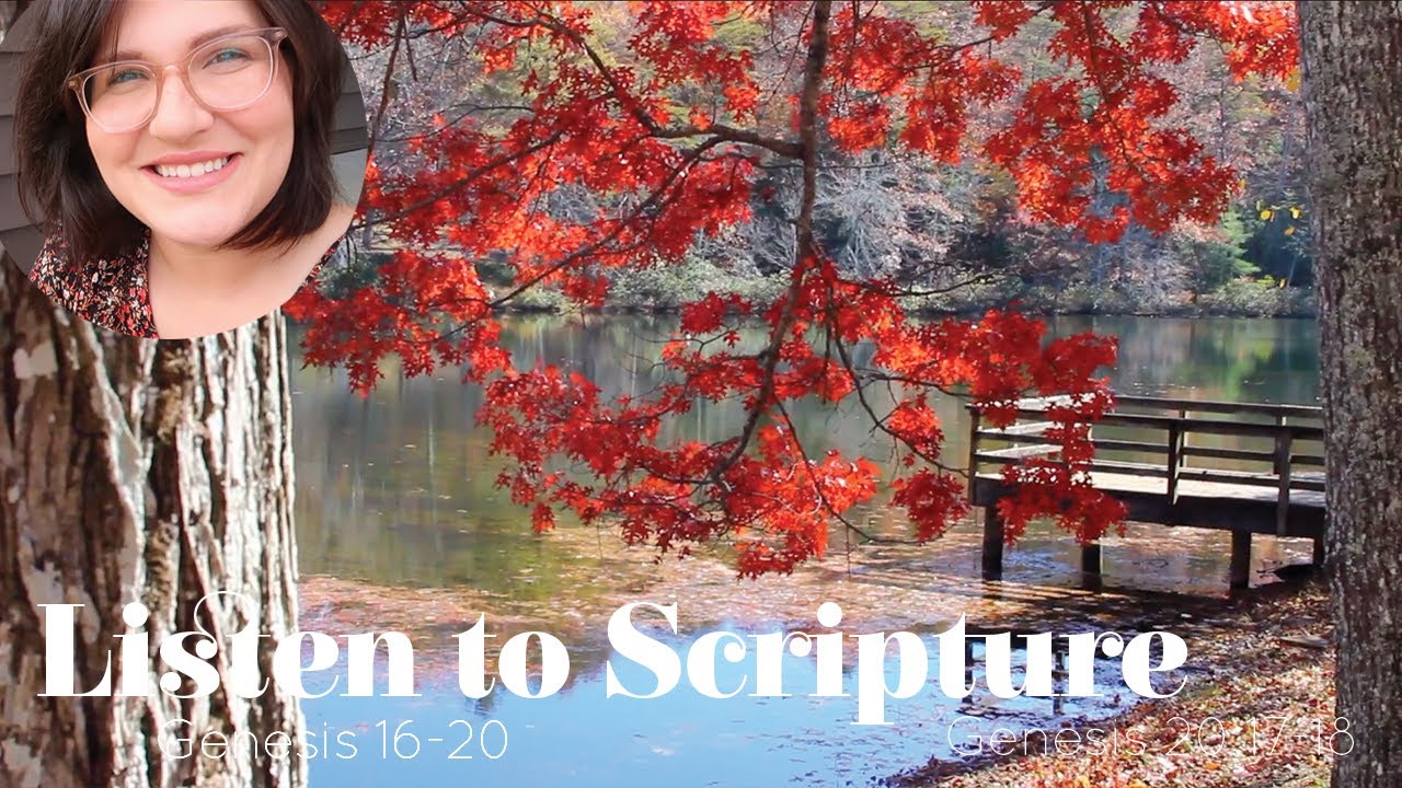 Listen to Scripture Read Aloud Genesis 16-20 | Peaceful Bible verses for sleeping with music