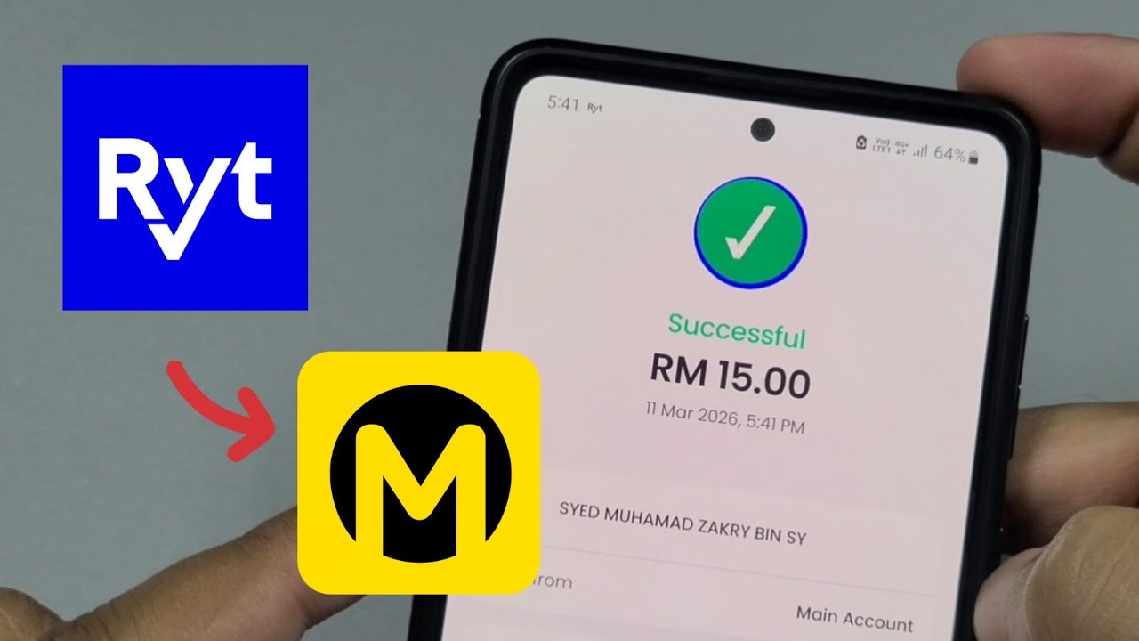 Cara Transfer Duit Daripada Ryt Bank ke MAE Maybank Menggunakan QR DuitNow