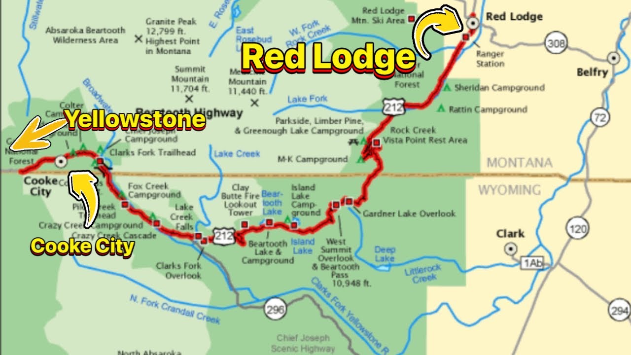 RED LODGE TO YELLOWSTONE  [THE MOST BEAUTIFUL DRIVE IN AMERICA]