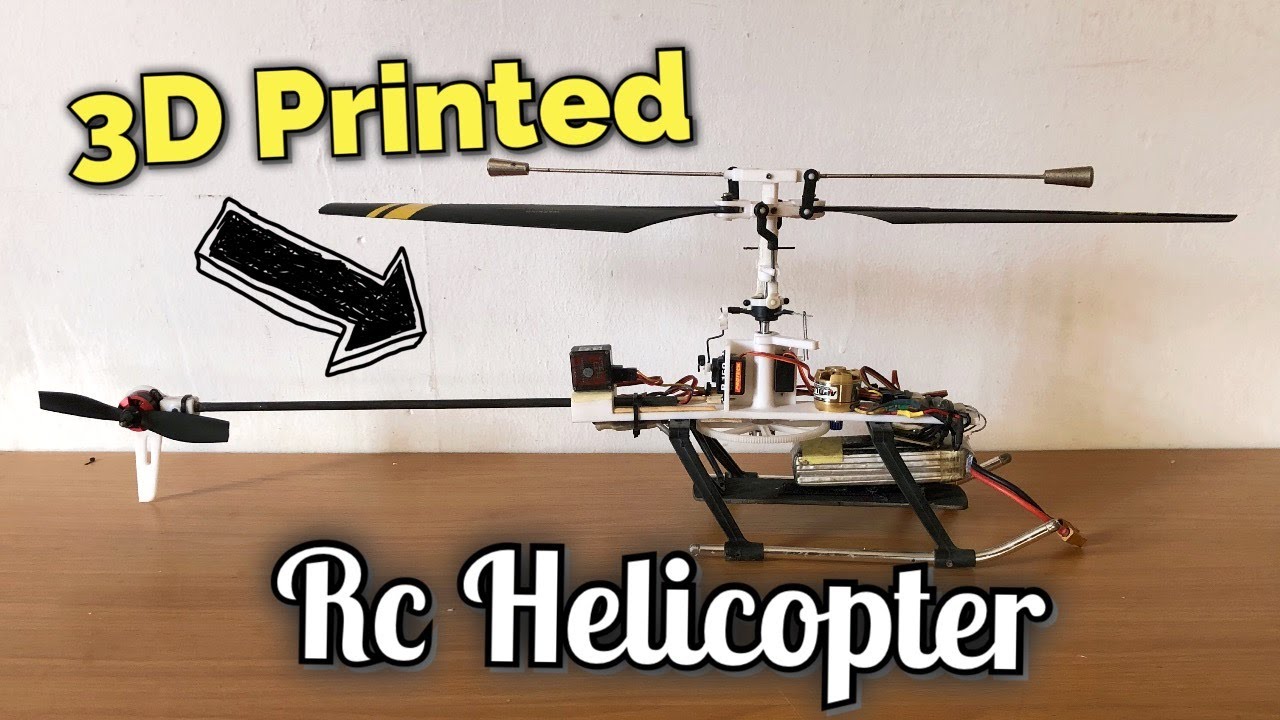 RC Helicopter 3D Printed and It Flies!