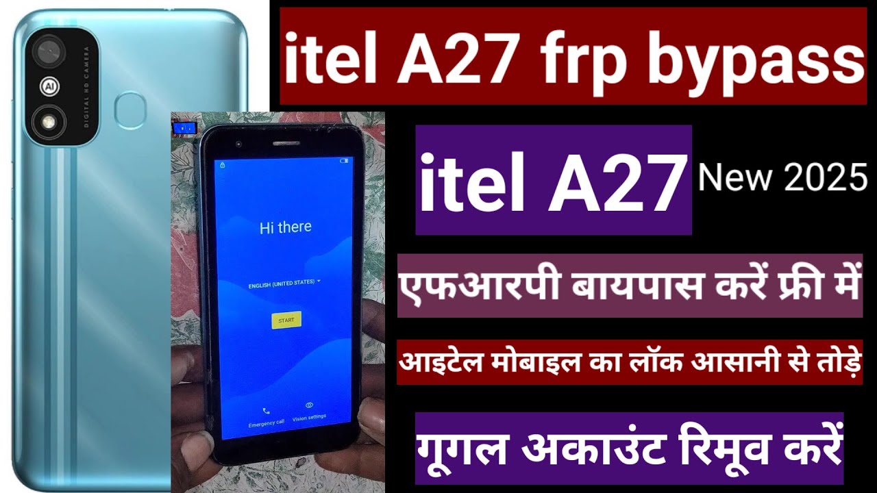 Itel A27  || A551L || Frp BYPASS Android 11! Infinix : itel Remove Google Account New Method 2025