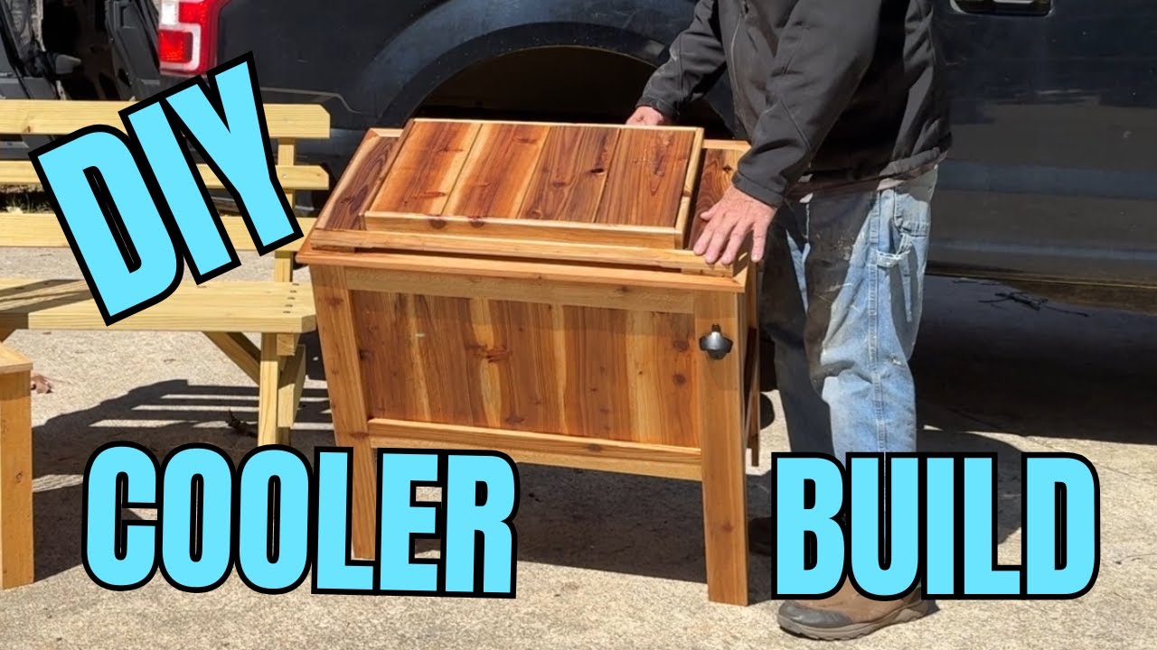 Diy Cedar Ice Chest - Rustic and Stunning for Outdoor Living -Cooler Build #DIY #woodworking