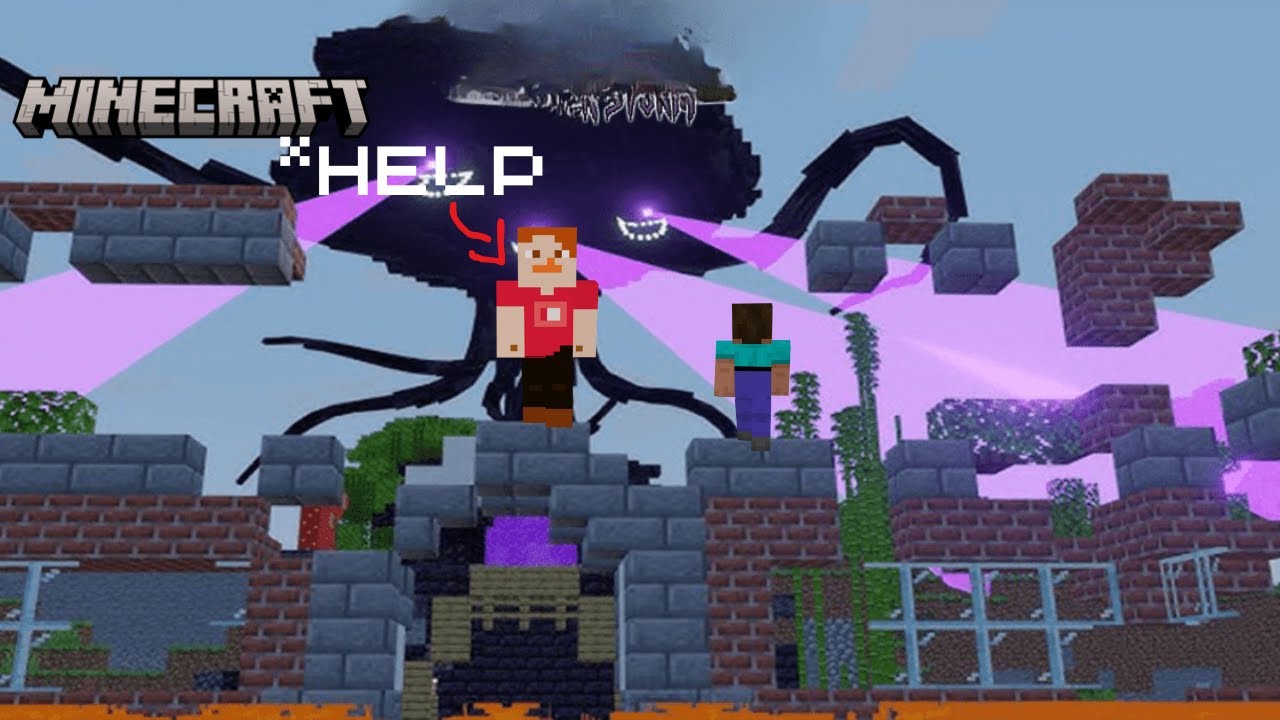 on affronte le wither storm #minecraft