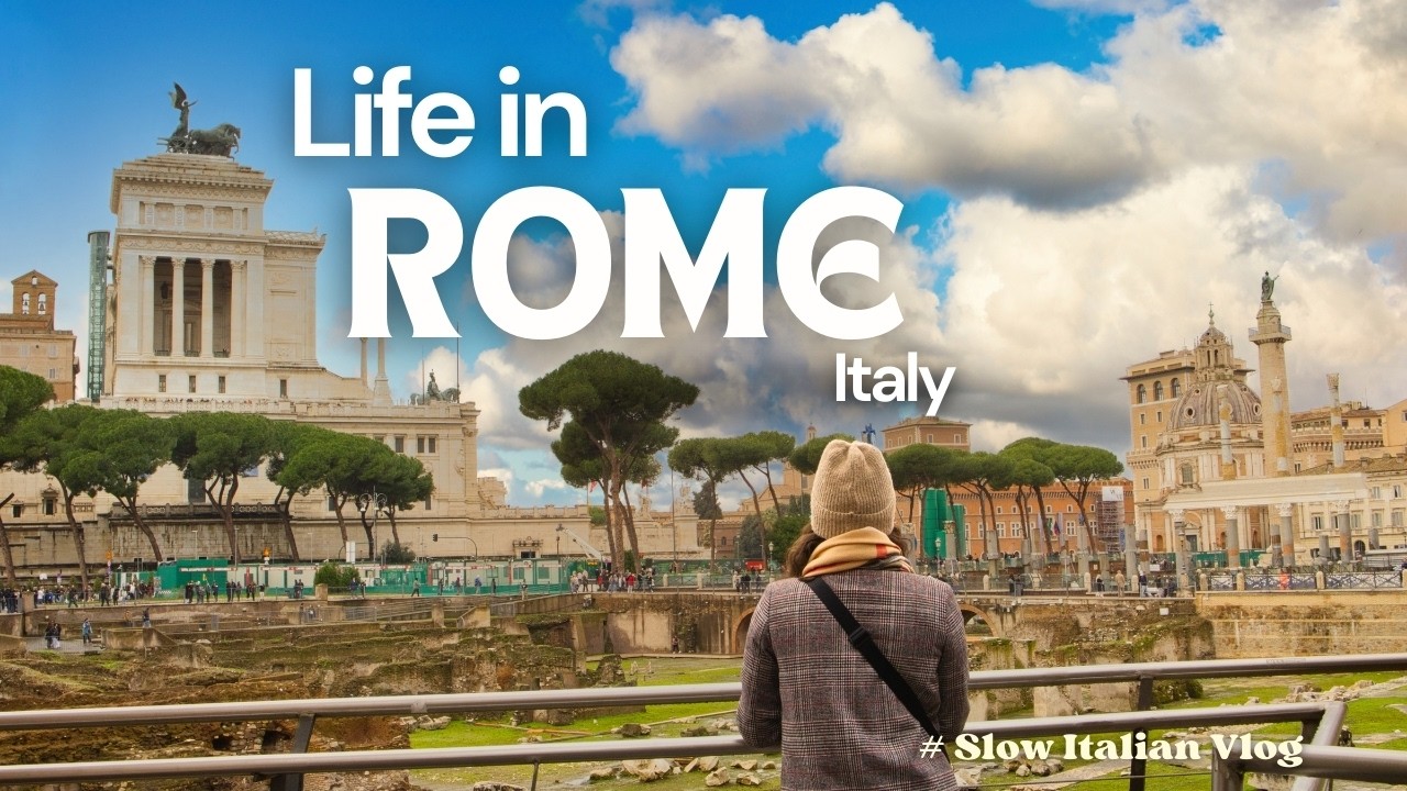 Rome Slow Vlog | A Cosy Day Near Trevi’s Fountain Eating and Thrifting | Italy Silent VLOG