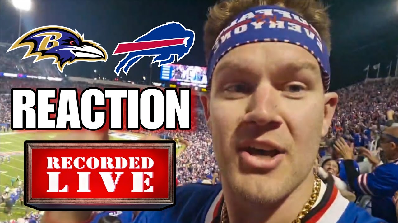 LIVE Buffalo Bills fan REACTION to insane comeback win vs Baltimore Ravens