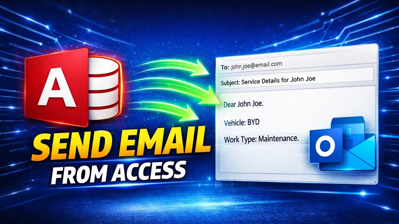 Send Outlook Emails Automatically Using MS Access VBA
