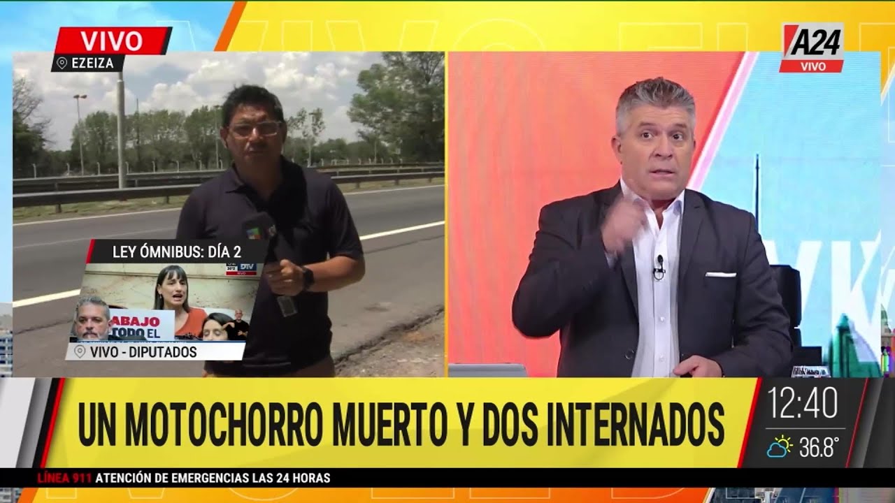 🚨 Un motochorro muerto y dos heridos luego de querer robarle la moto a un policía