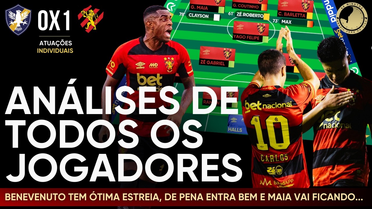 BENEVENUTO BEM, G. MAIA EFICIENTE...MAS E O TRABALHO DE ROGER? AVALIAÇÃO DO SPORT CONTRA O RETRÔ