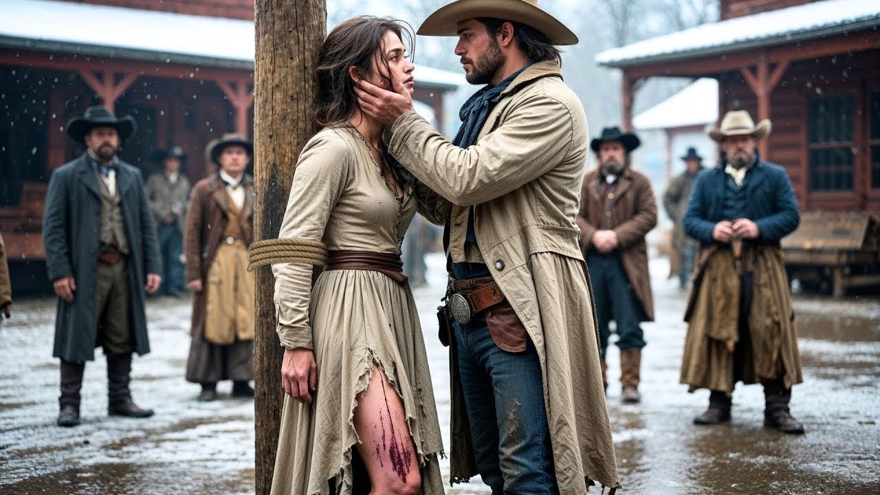 “Don’t Look At Me,” She Whispered, Bruised and Barefoot—But the Rancher Fell to One Knee and said…
