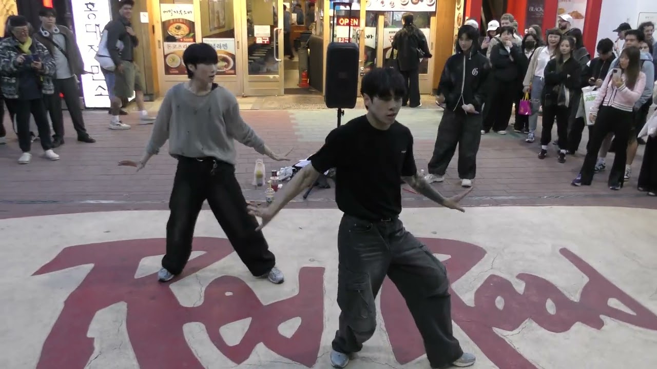 250429 kpop cover dance team ONE OF - Whiplash (aespa) Hongdae busking