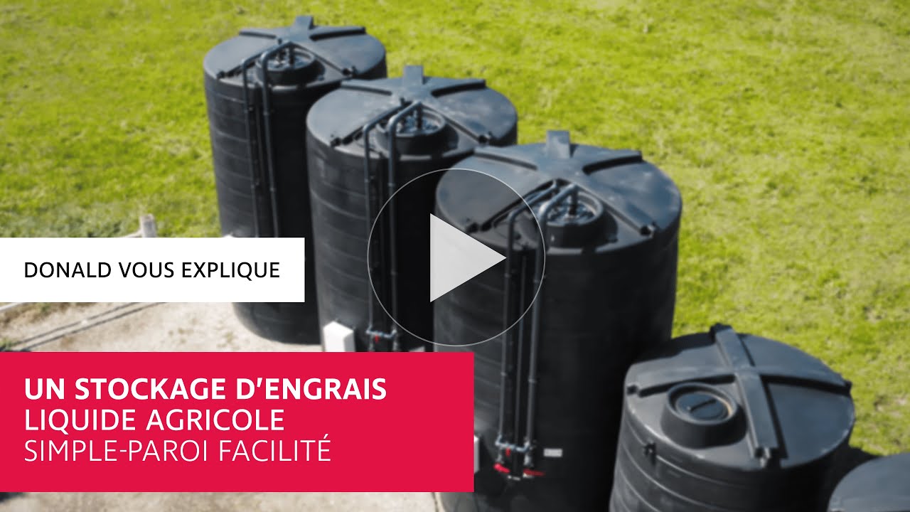 Cuve à engrais liquide : un stockage d’engrais liquide agricole simple-paroi facilité