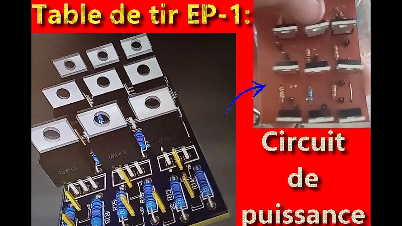 Table de tir EP-1/4: circuit de puissance