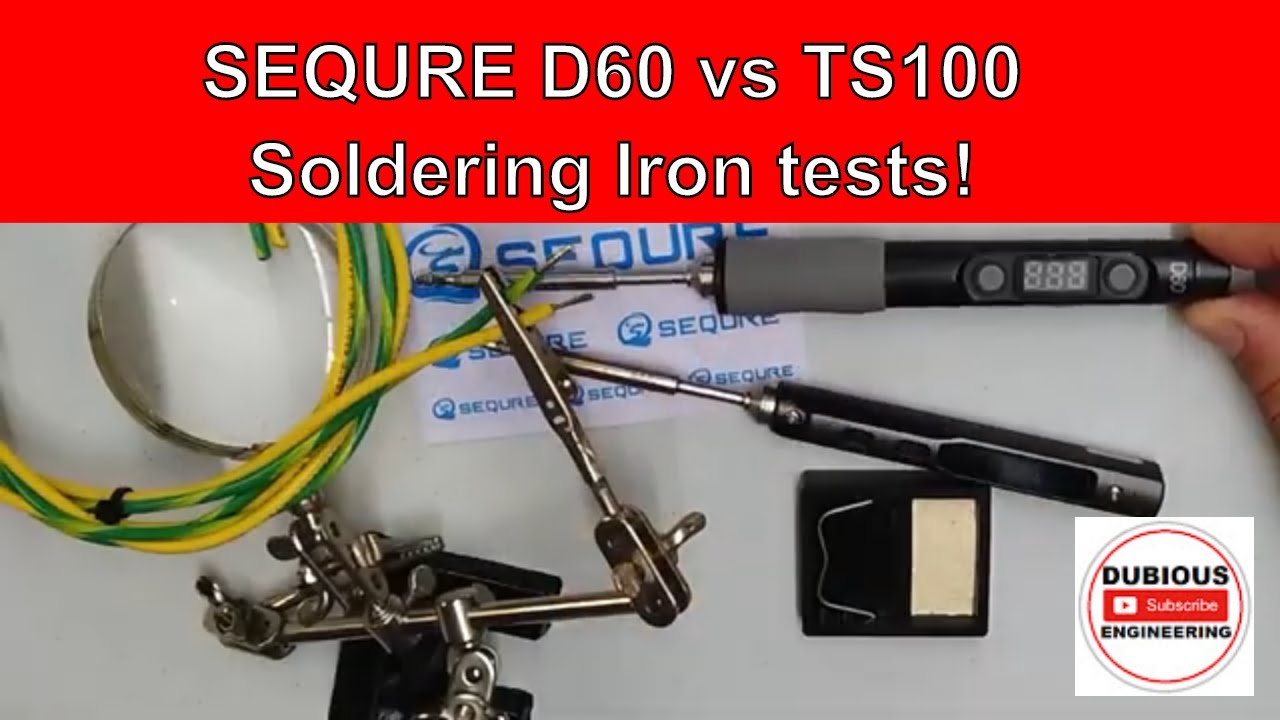 DuB-EnG: Best Value 12-24v Digital Soldering Iron - Sequre USB-C D60 vs TS100 comparison and testing