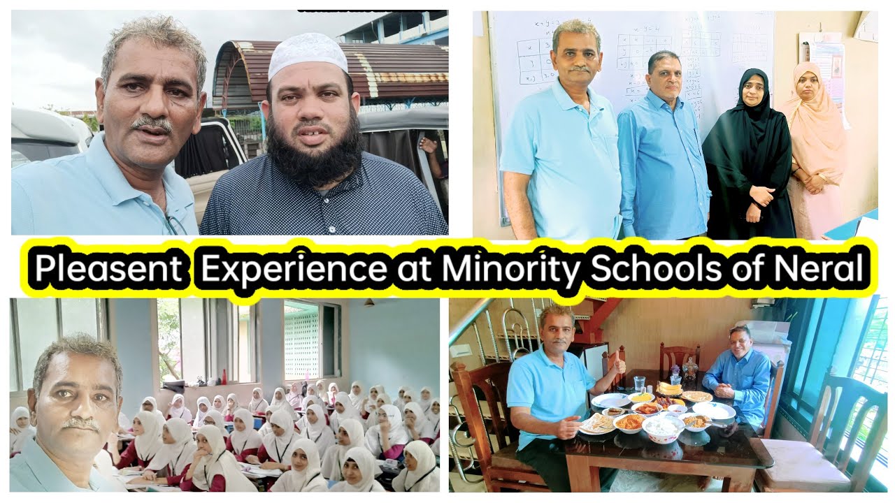 Pleasent Experience at Minority Schools of Neral with Mustafa Pounjekar
