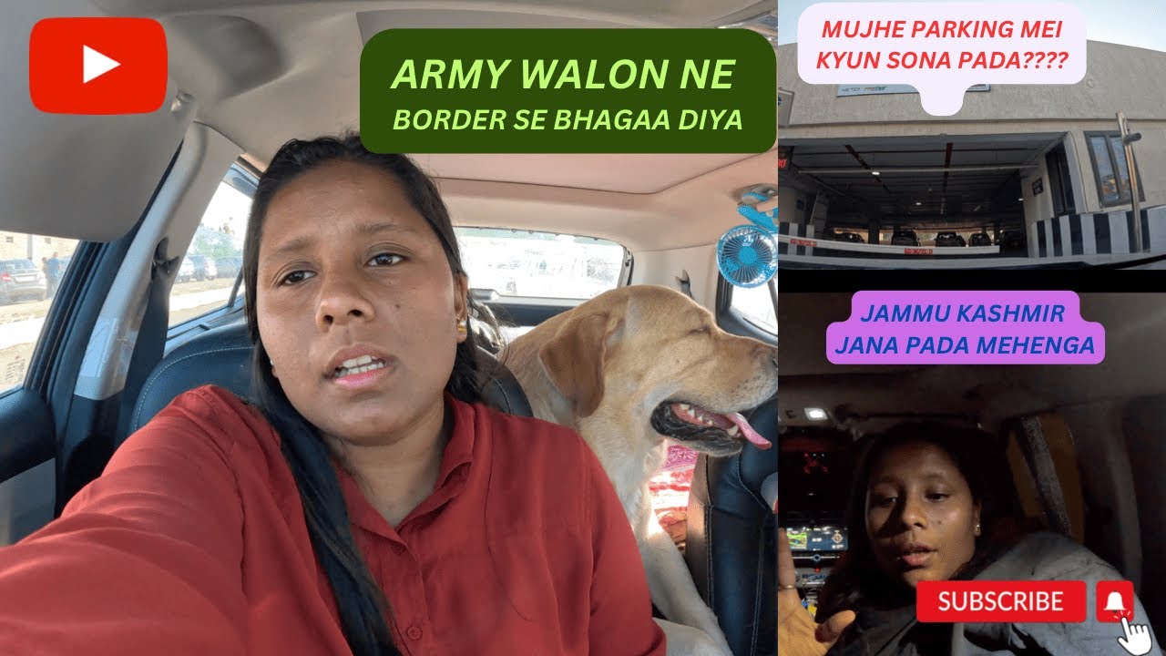 VLOG 3 |Army ne SUCHETGARH BORDER nahi Jane diya| PARKING mei SONA pada #solo #jammukashmir #travel