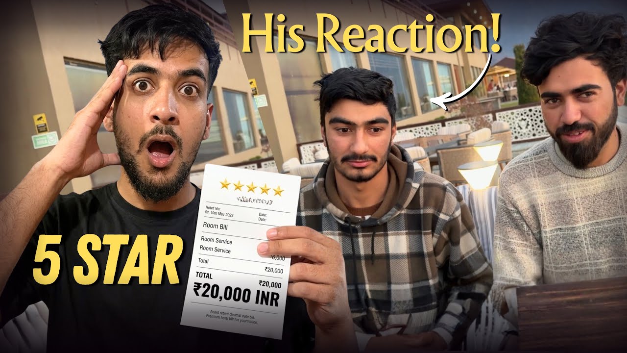 Chef ko 5 star Restaurant leke gaya😱 Funny reaction 😄