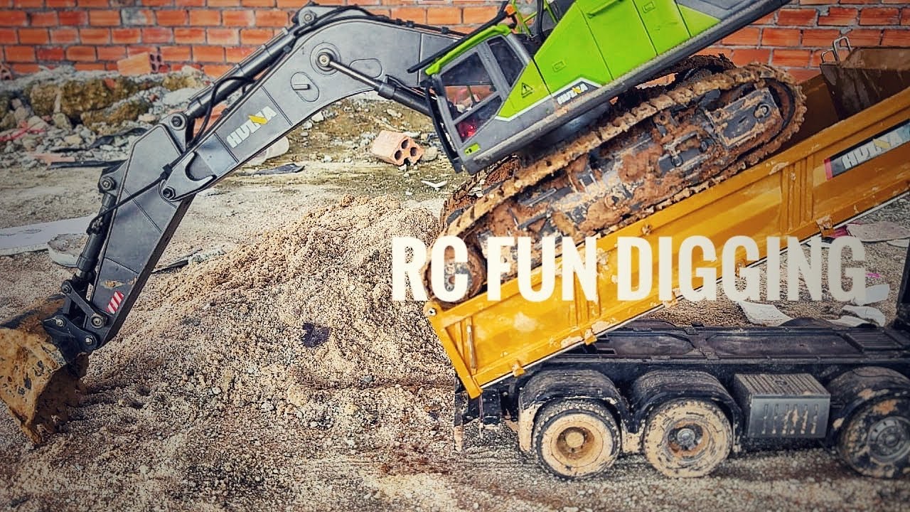 RC Fun Digging with ASMR | RC Truck Lab