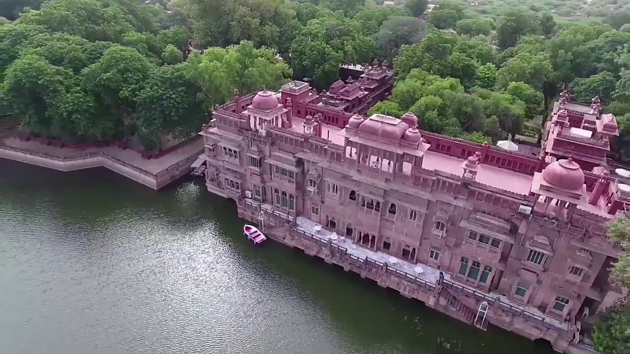Bikaner the heritage city through aerial view/ Gajner place / Bikaner city / Junagarh Fort