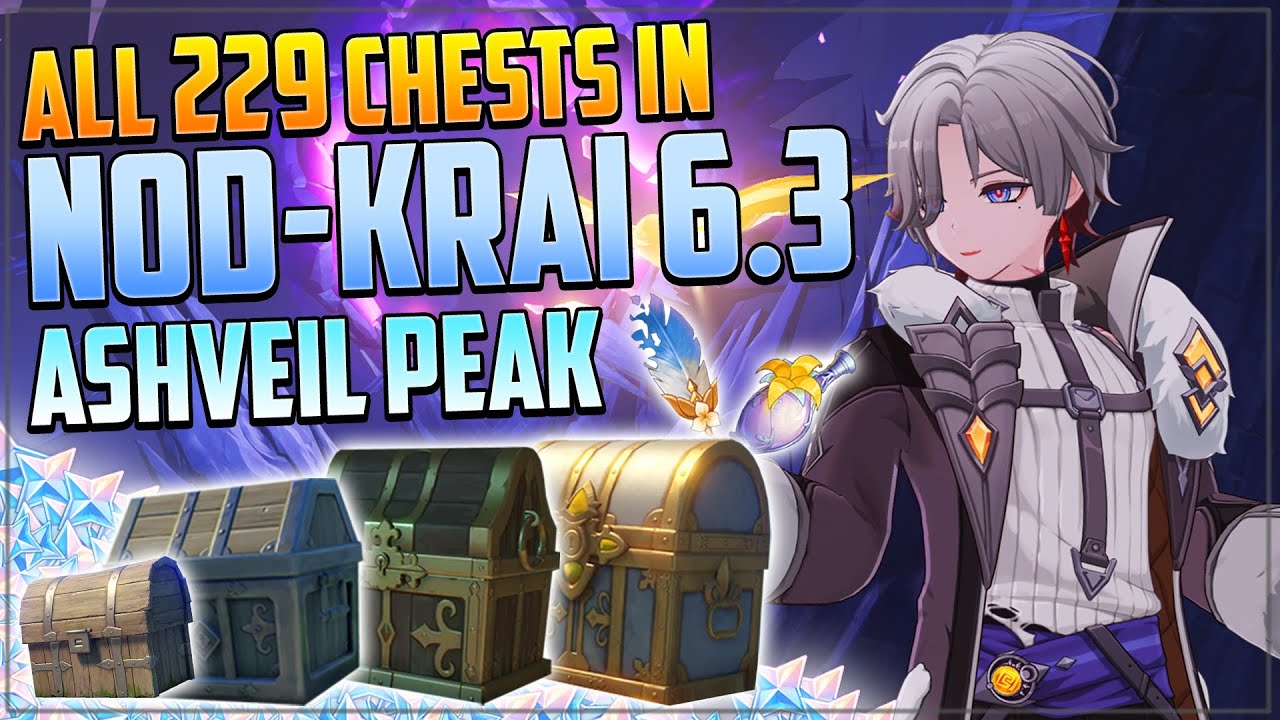 Guide to ALL 229 Chests in Nod-Krai | Ashveil Peak | Genshin Impact 6.3