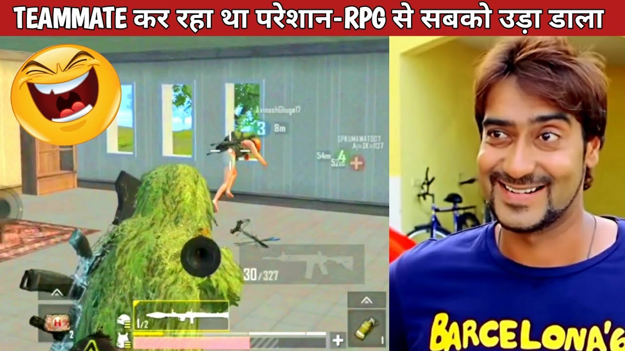 KILLED MY OWN PRO TEAMMATES-RPG RUSH COMEDY|pubg lite video online gameplay MOMENTS BY CARTOON FREAK