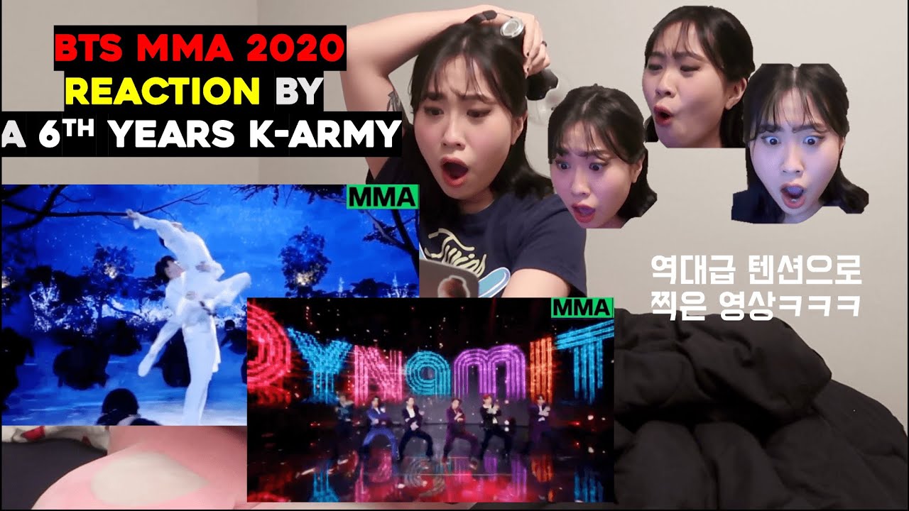 [ENG]💜6년차 아미의 BTS MMA 2020 리액션 (역대급텐션으로 찍은 영상ㅋㅋㅋ) I 다이너마이트 레전드,,,,ㅠ